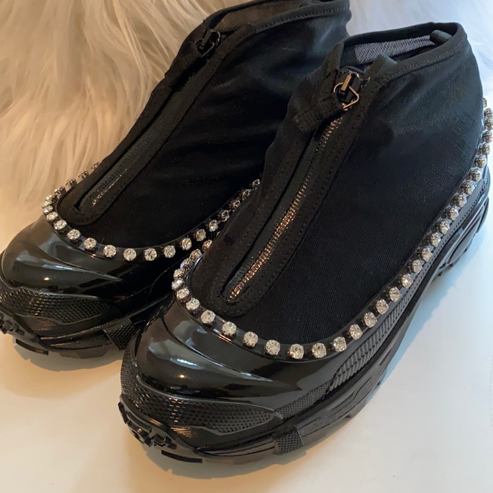 Authentic Burberry rhinestone Trek booties